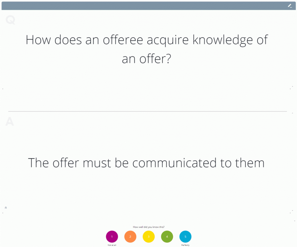 Contract Law SQE Flashcards - CLEVERPREP
