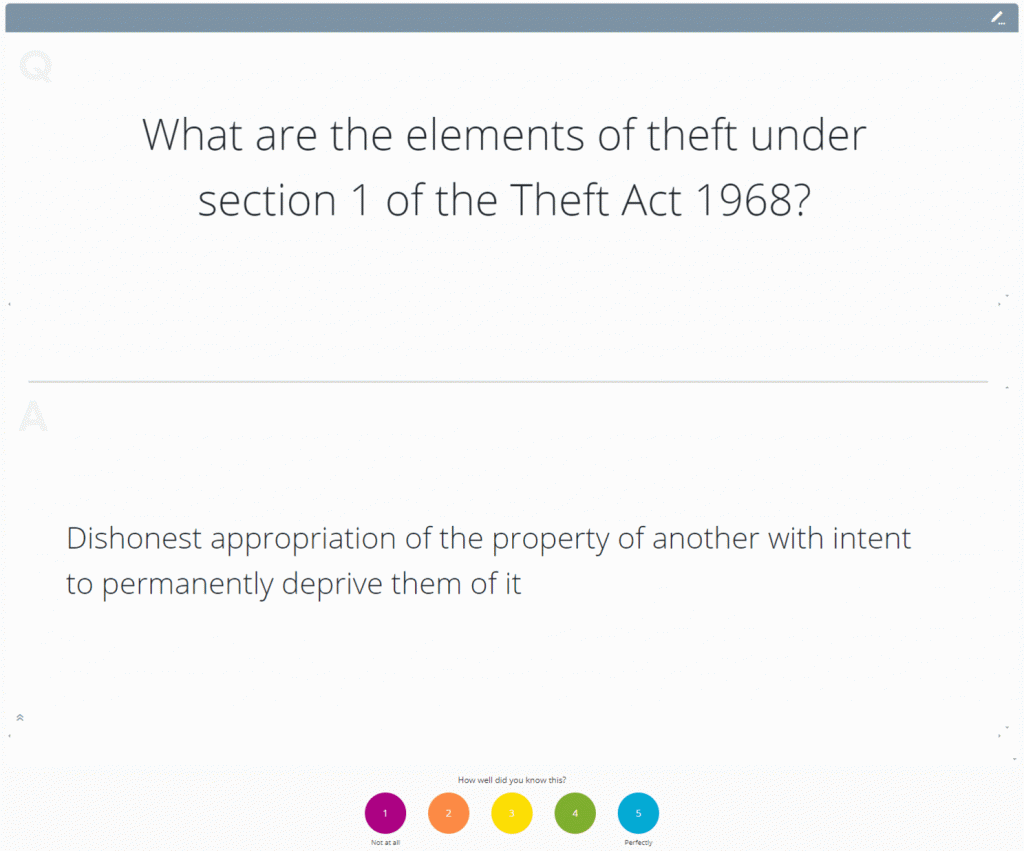 Criminal Law SQE Flashcards - CLEVERPREP