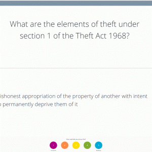 Criminal Law SQE Flashcards