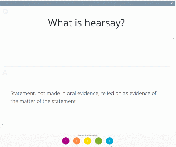 Criminal Practice SQE Flashcards