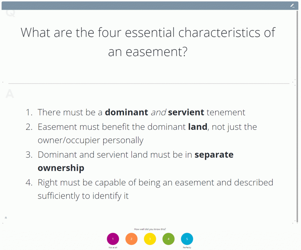 Land Law SQE Flashcards - CLEVERPREP