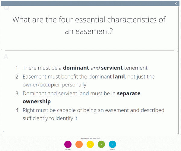 Land Law SQE Flashcards