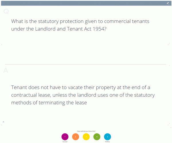 Property Practice SQE Flashcards