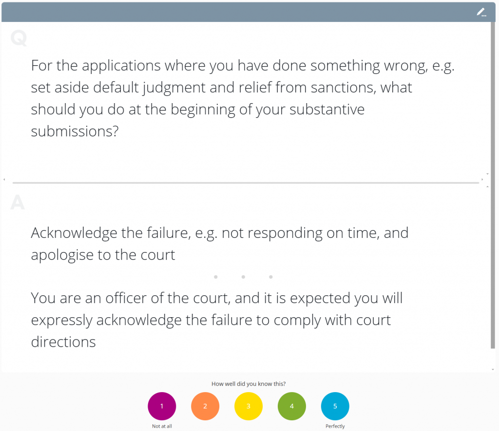 Advocacy SQE Flashcards - CLEVERPREP