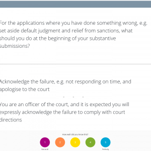 Advocacy Applications for SQE2